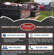 Load image into Gallery viewer, TN PKU - Night at the Ballpark - 8.19.22 - Knoxville Smokies vs Rocket City Trash Pandas
